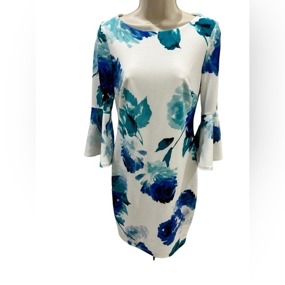 Calvin Klein Women's Peplum Sheath Dress - Picture 4 of 11